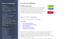 Desktop Screenshot of naukaszwedzkiego.pl